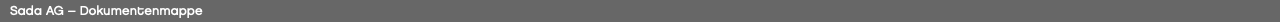 Sada AG – Dokumentenmappe